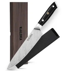 8 Inch Chef Knife Japanese Chef's Knife 7Cr17MoV High Carbon Steel Japanese Knife Full Tang G10 Handle Black Titanium Coated Blade Professional Coo... - View 1