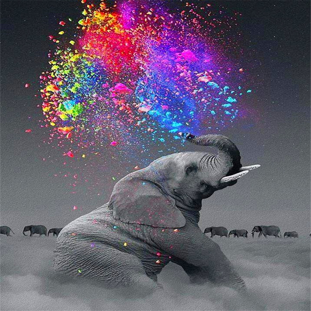 5D DIY Diamond Painting Cat Tiger Diamond Embroidery Set Decoration Gift 1Color - Shop at LoveMi