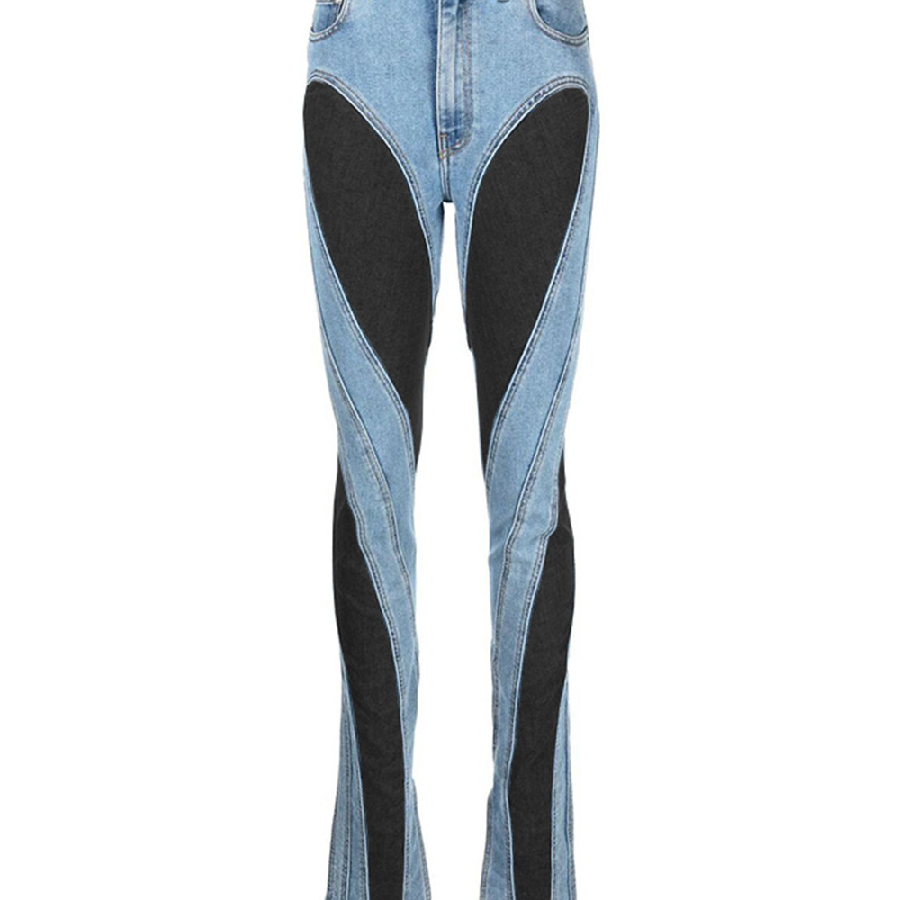 Women's Patchwork Washable Casual Pants Black - Shop at LoveMi