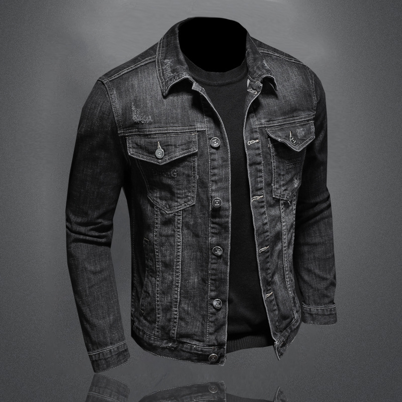 Fashionable Men's Retro Slim Denim Shirt