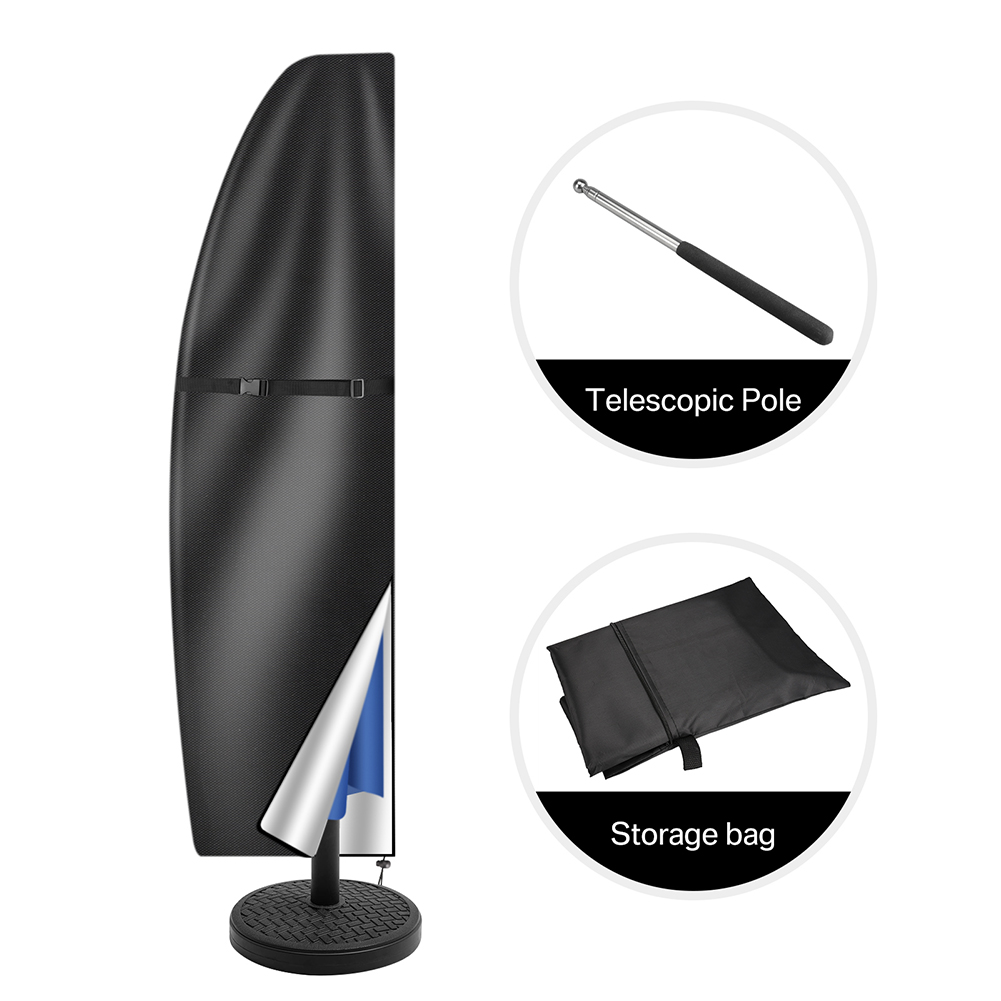 205 Cm Garden Parasol Cover Patio Umbrella Heavy Duty Waterproof Furniture — image 6