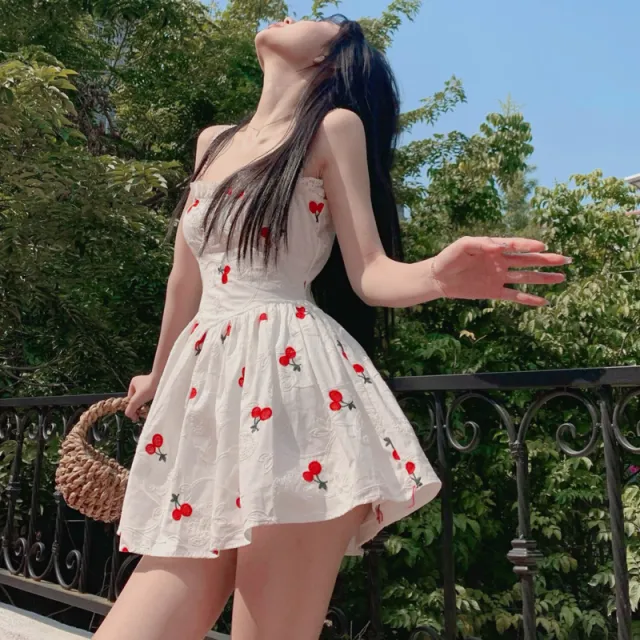 Summer Cute Strap Dress Girl White - Shop at LoveMi