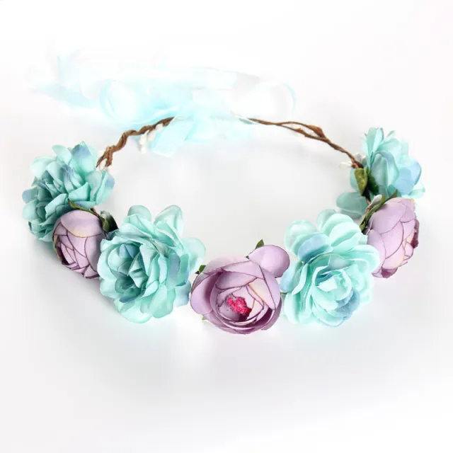 Fashion Flower Headband Seaside Travel Blue - Shop at LoveMi