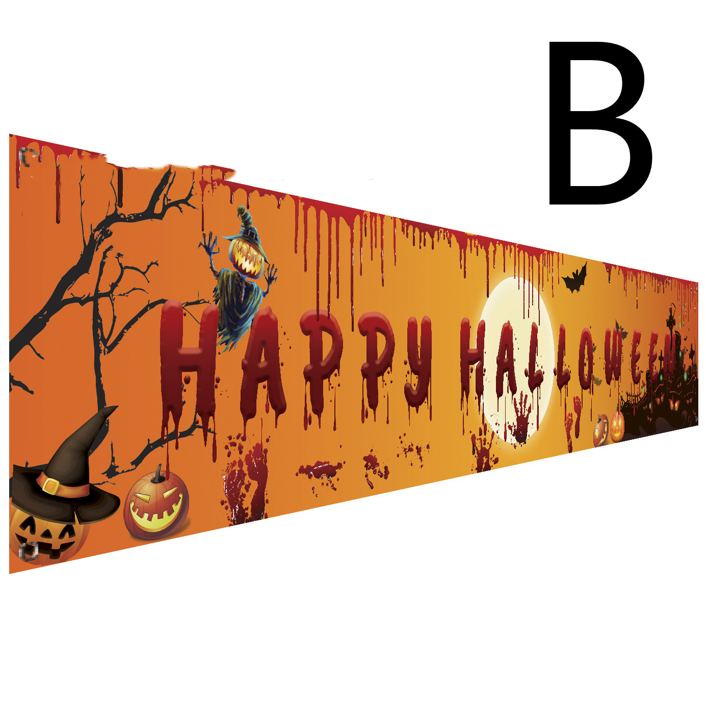 Halloween Theme Party Decoration Banner (A-250x48cm)
