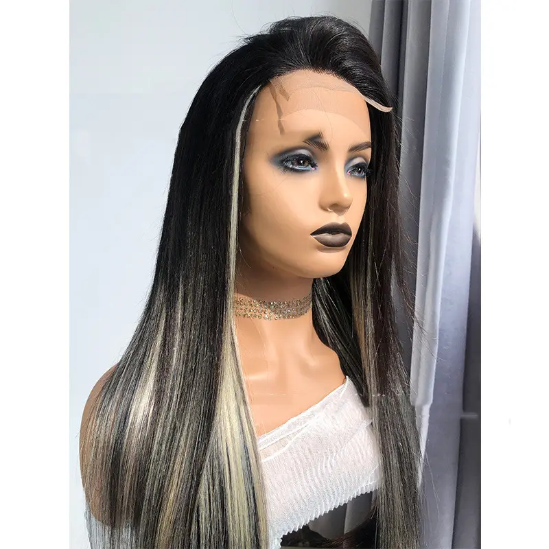 Reality Wig Headgear Lace Straight Body Wave