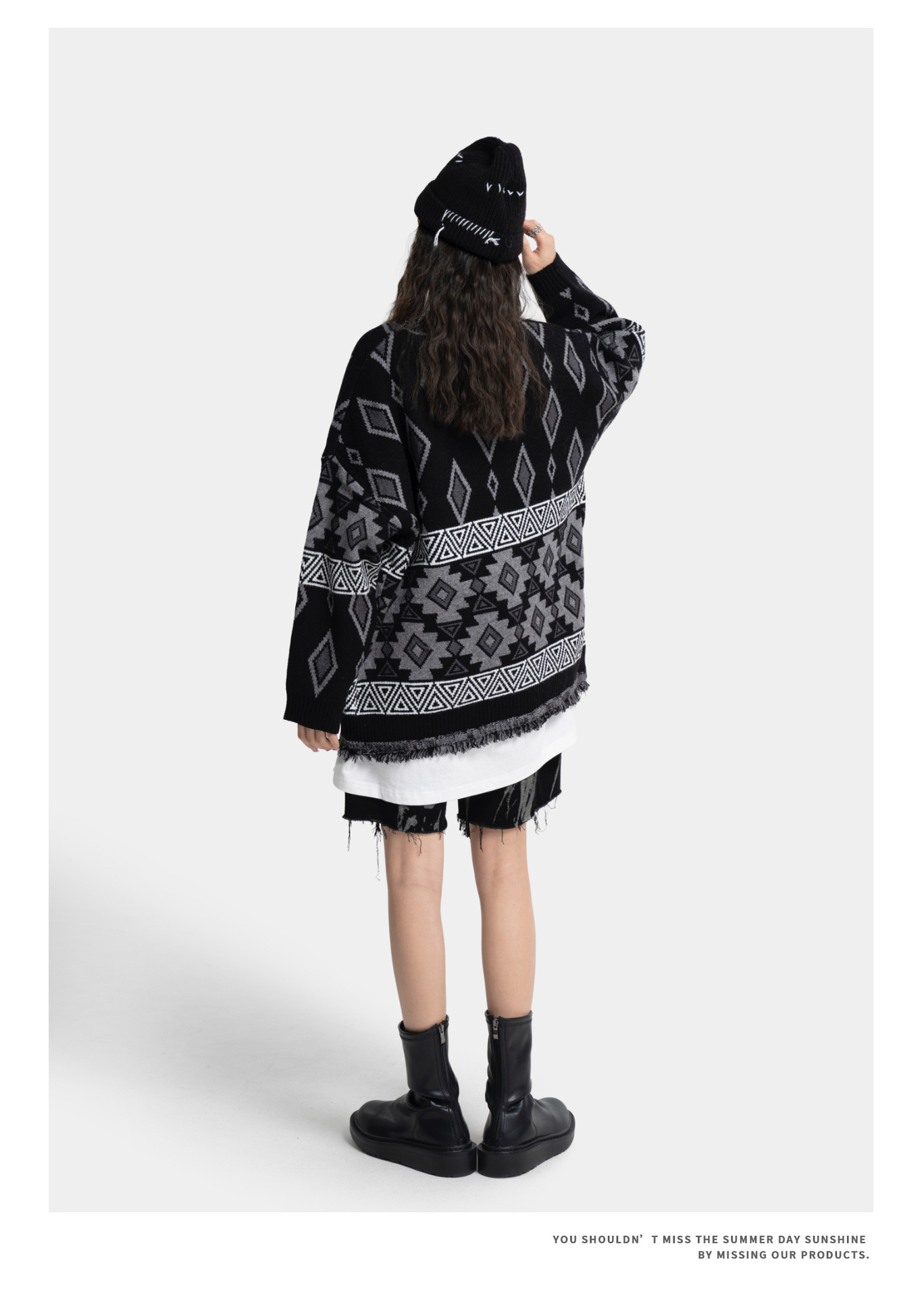 New Single-breasted Couple's Ethnic Style Sweater