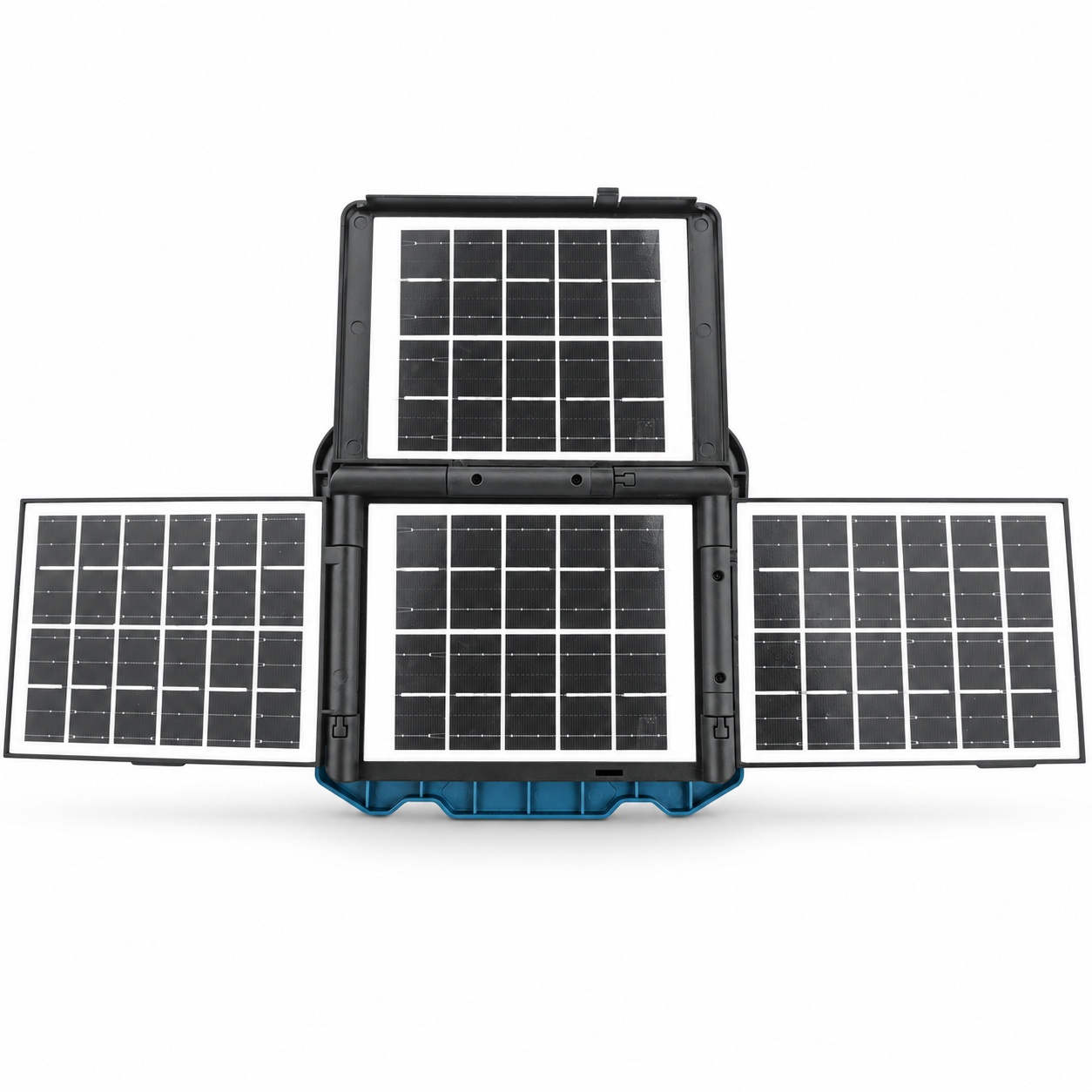 W8151 2 Solar Rechargeable LED Flood Light Type C USB Output Stand Powered 7800mAh Battery