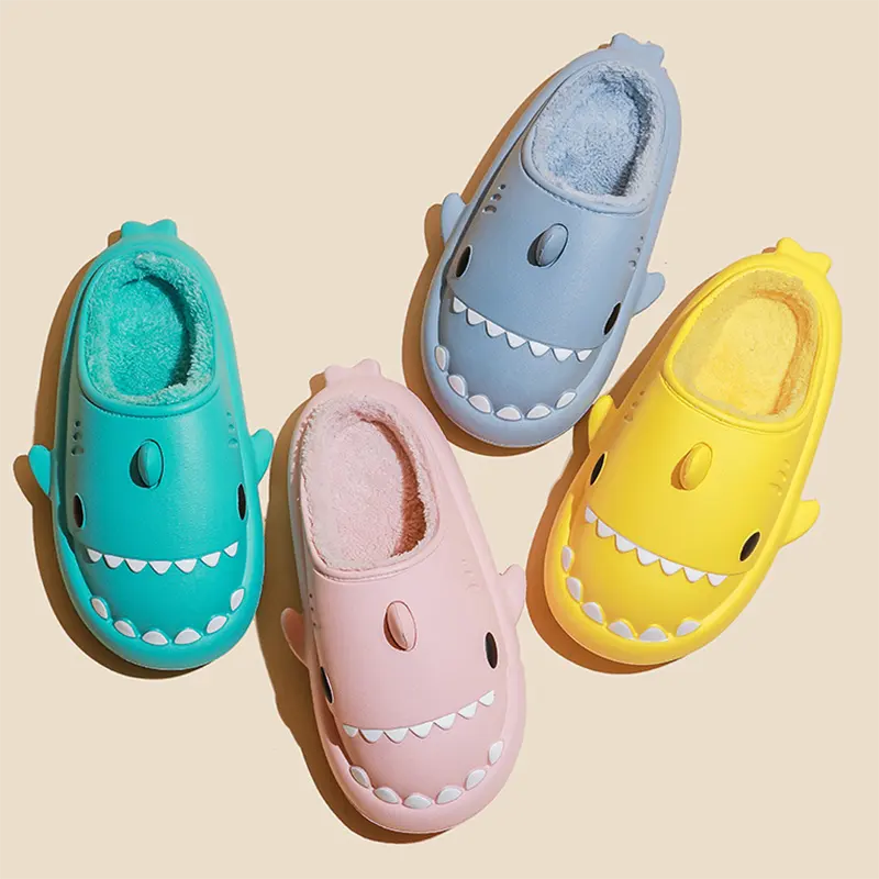 Cartoon Shark Shoes Home Slippers EVA Lovers