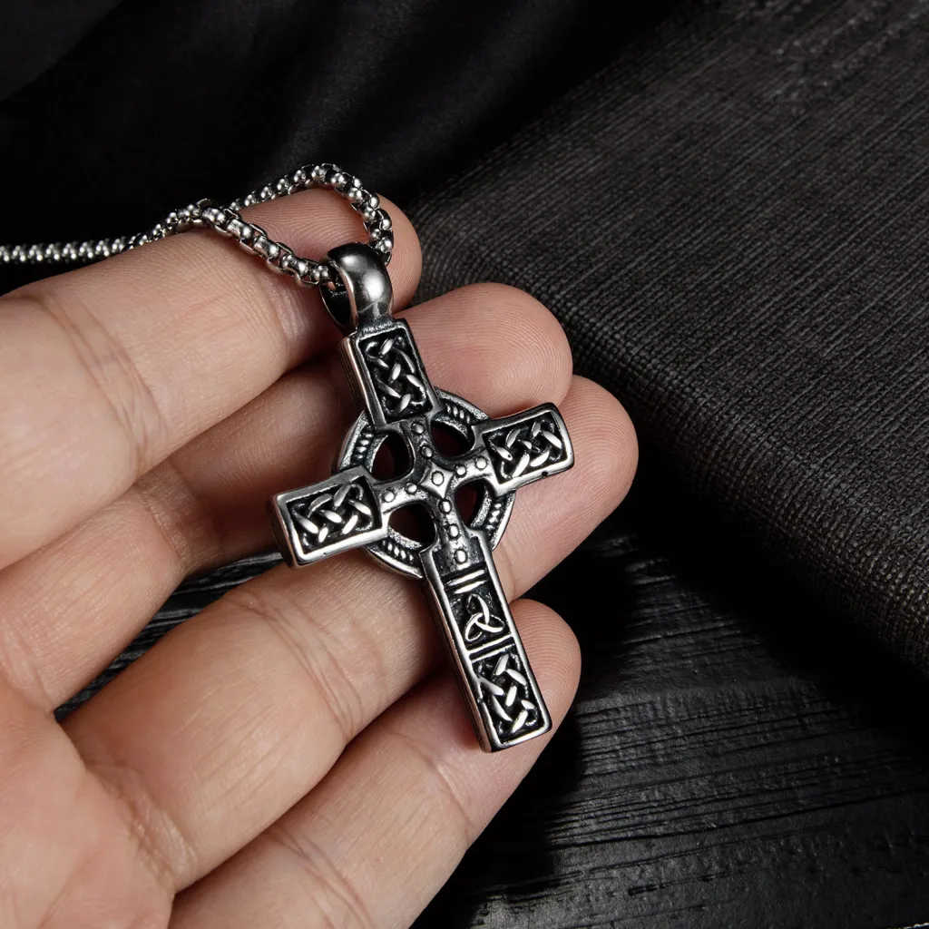 Retro Niche Design Cross Pendant - Single Pendant
