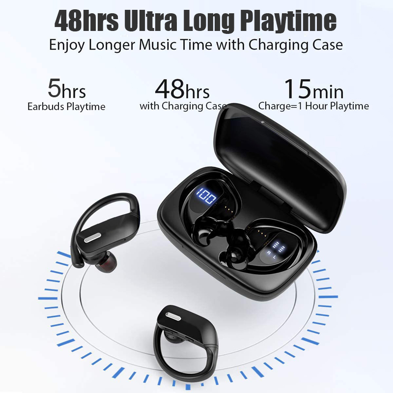 Wireless Hanging Ear Sports Waterproof Bluetooth Headset - Image 6