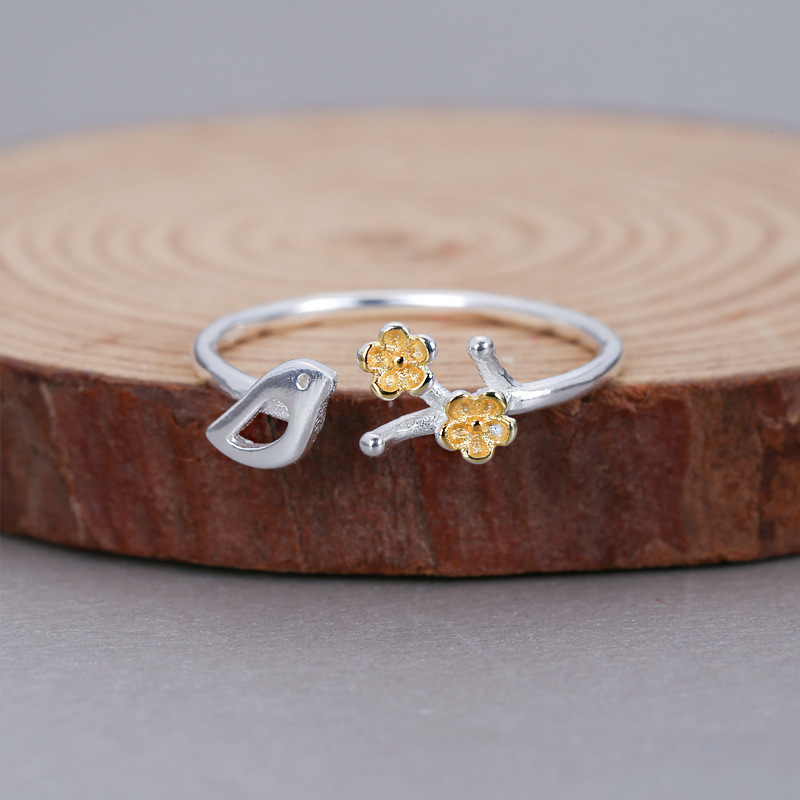 Adjustable Hollow Five-petal Flower Ring Ring Jewelry