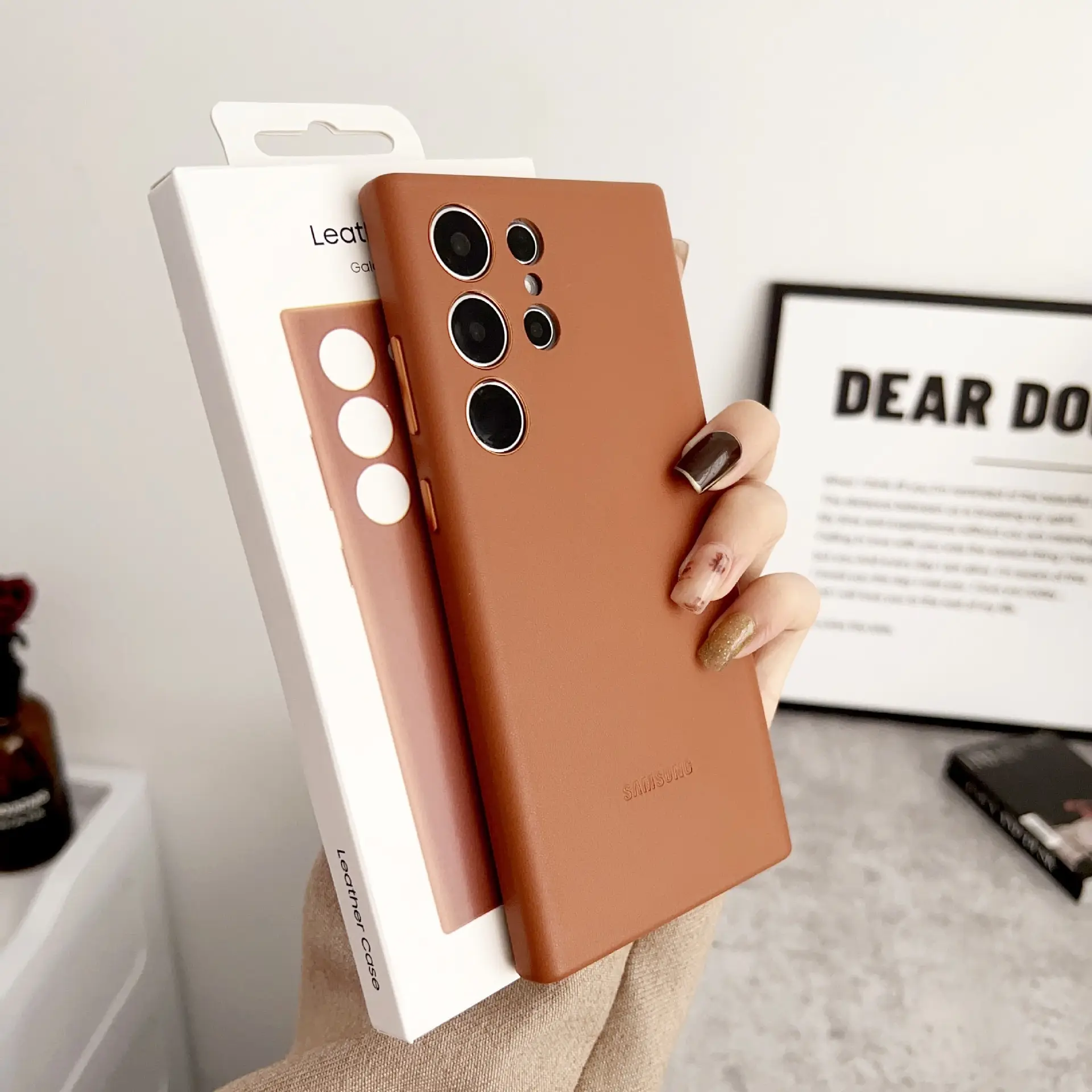Leather Full Wrap Anti Fall Protective Cover Phone Case