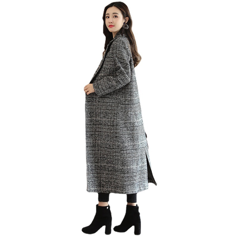 Title 8, Giacca da donna casual in tweed a quadri bianco...