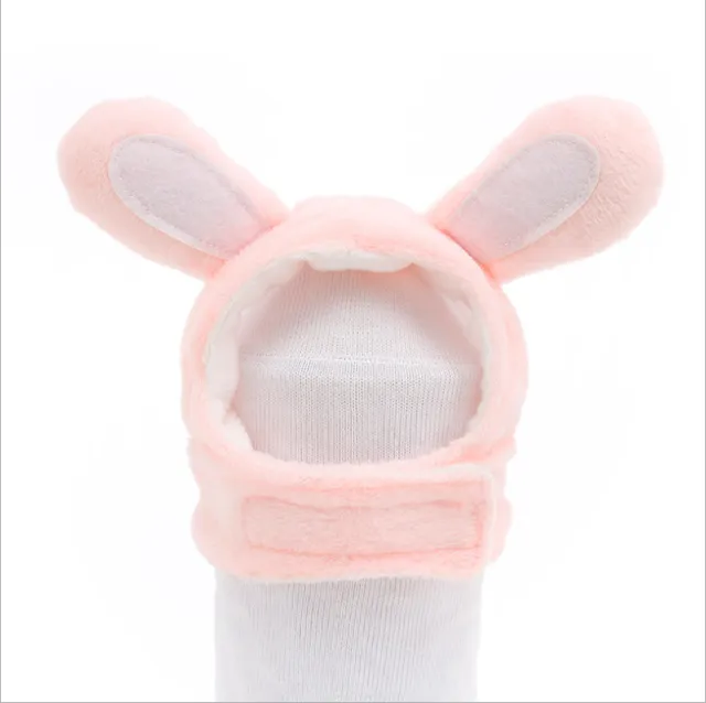 Cartoon Shaped Dog Headgear Cat Hat Cross Dressing Party Selling Cute Pet Clothing Pink Rabbit - Shop at LoveMi