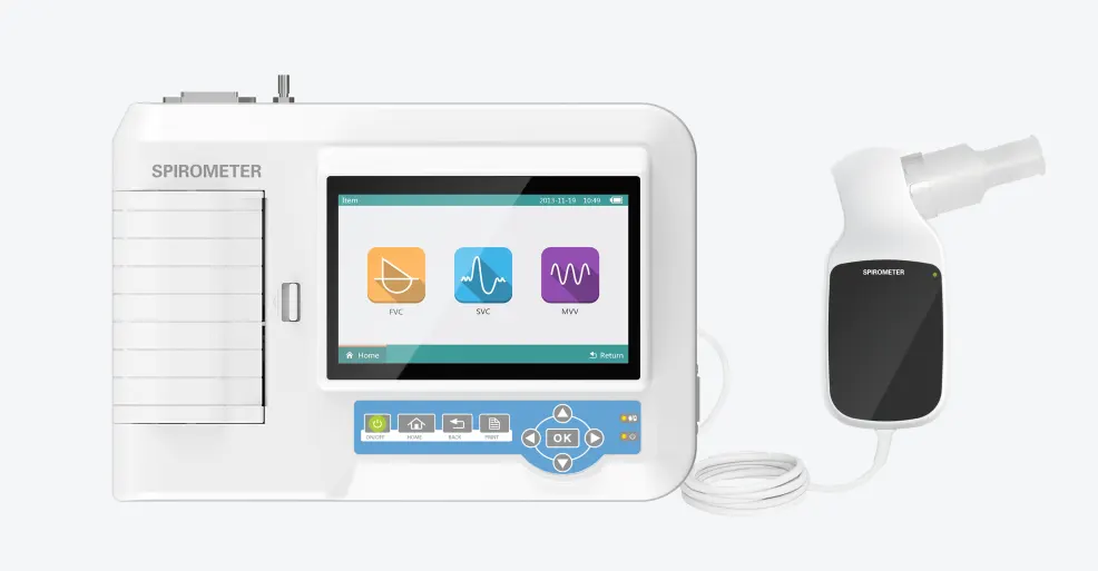 SP100 Spirometer Portable Lung Function Testing Device FVC SVC