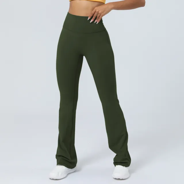 Women's High Waist Workout Sports Yoga Leggings Army Green - Shop at LoveMi