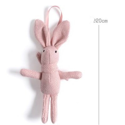 Hemp pattern wish Rabbit Pink