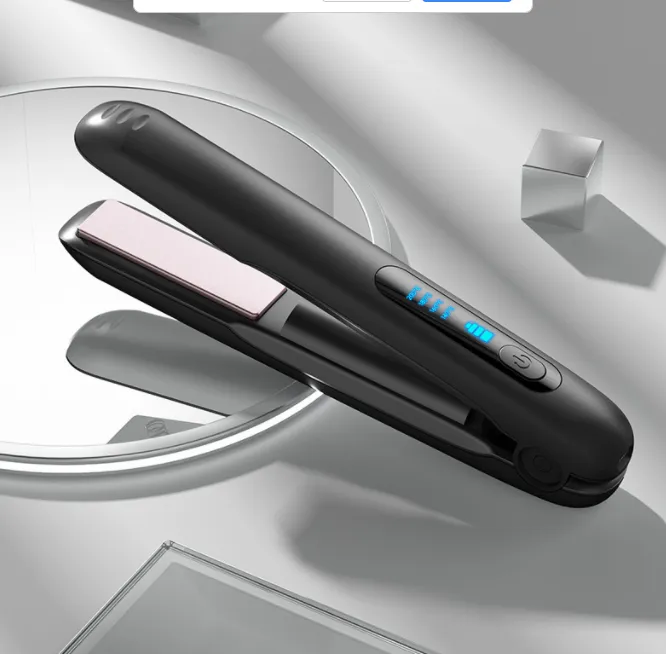Wireless Hair Straightener Flat Iron Mini 2 IN 1 Roller USB 5000mAh Max 200 Degree Portable Cordless Curler 4 Levels Dry And Wet Uses – image 7