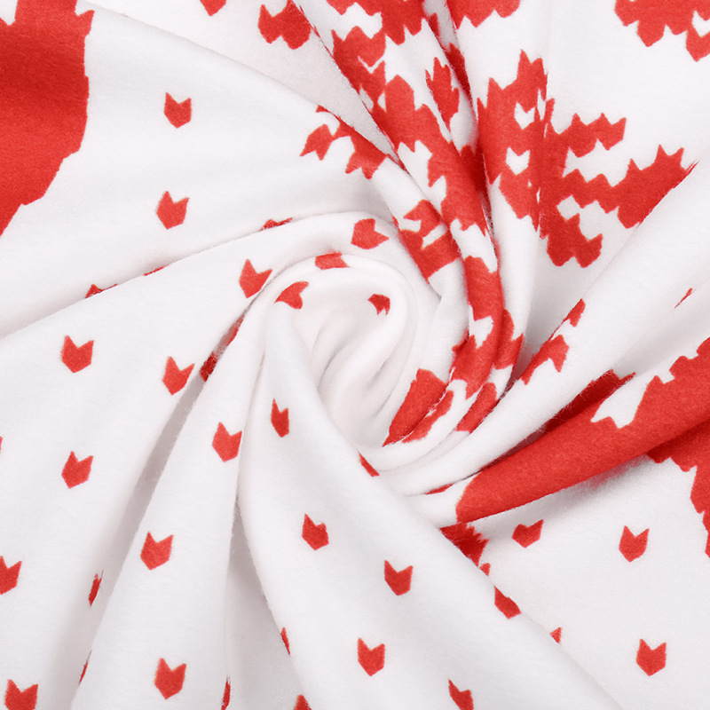 Fashionable Christmas Printed Knit Dress