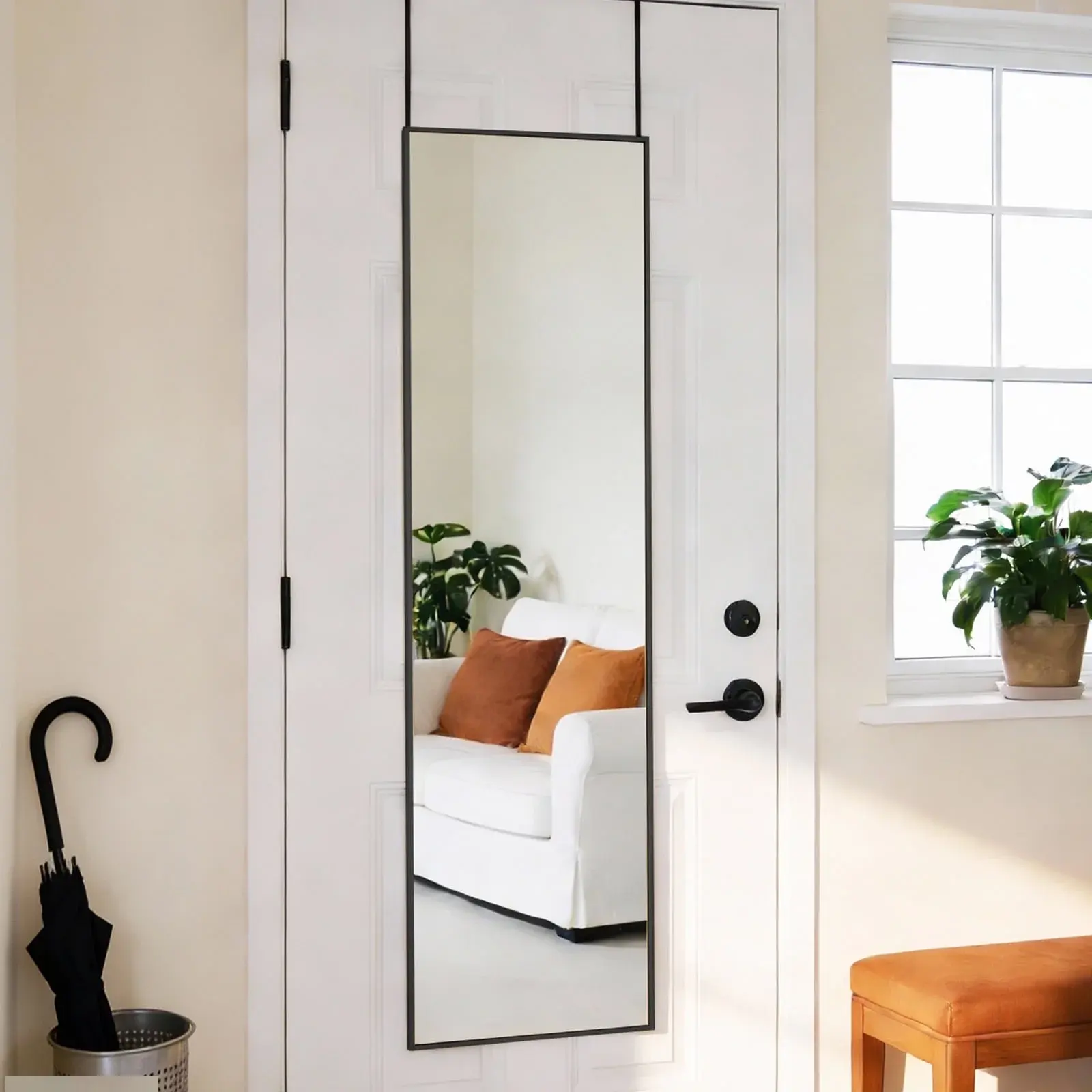 Floor-standing Wall-mounted Mirror, Aluminum Frame, High-definition Glass
