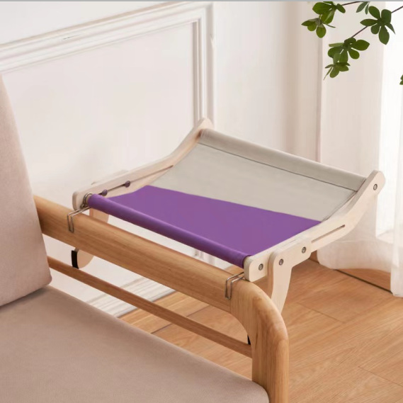 Кошка Кровать Подвесная Кровать Балкон Окно Стекло Дерево