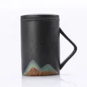 Porcelain Handle Cup Black