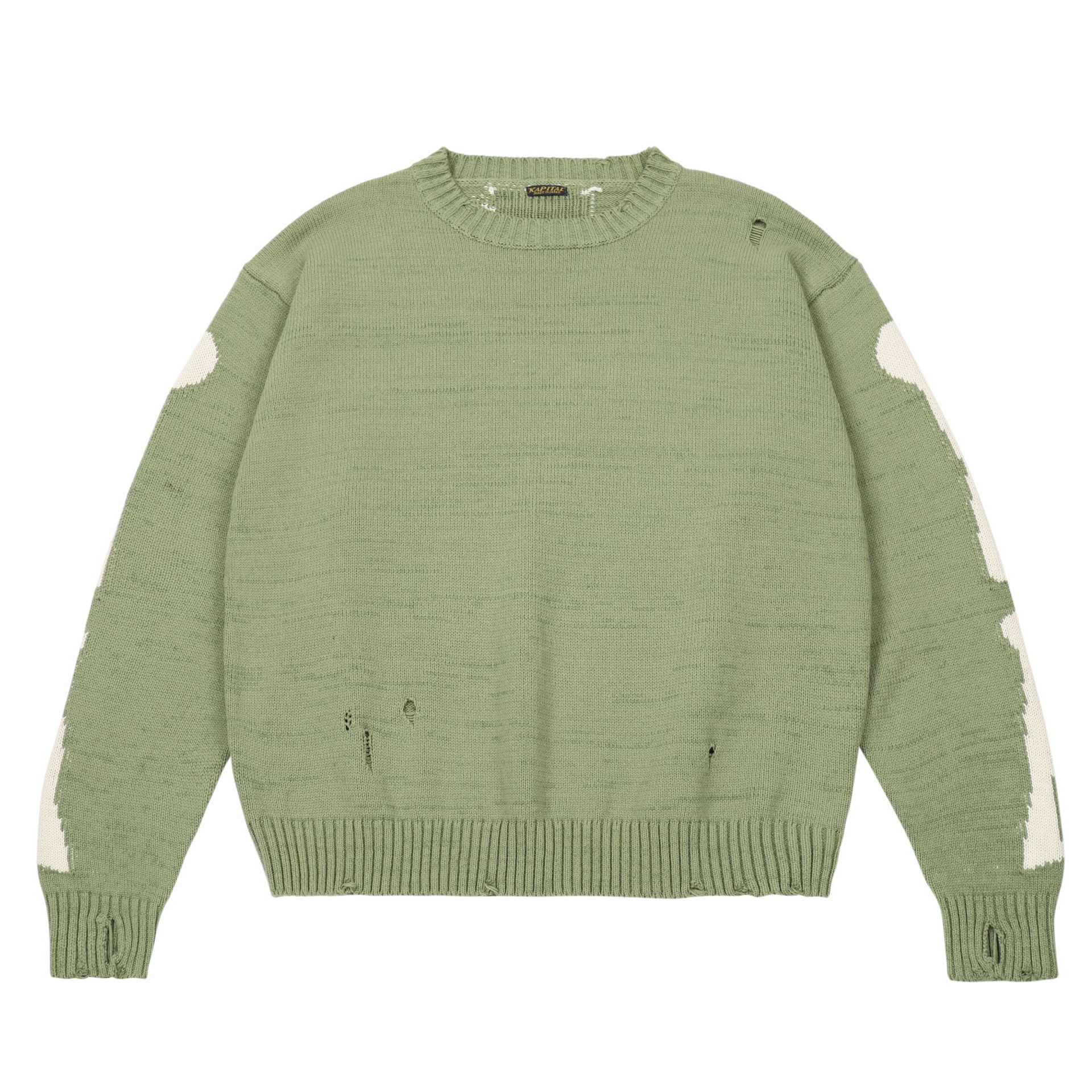 Title 5, Suéter Pullover Unissex Gola Redonda Verde Mili...