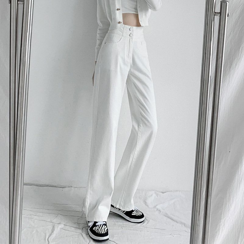 Loose Slim And Drapey Ripped Wide-leg Pants