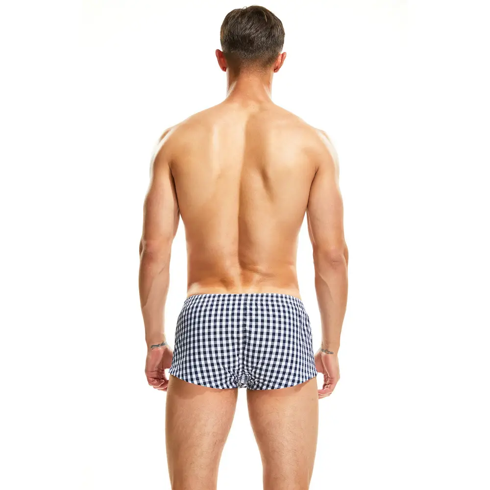 New Men's Boxers 100 Woven Cotton Plaid Boxers