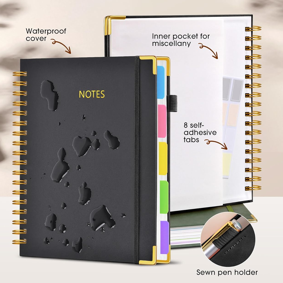 Deluxe Spiral Notebook With Removable Dividers And Labels 6