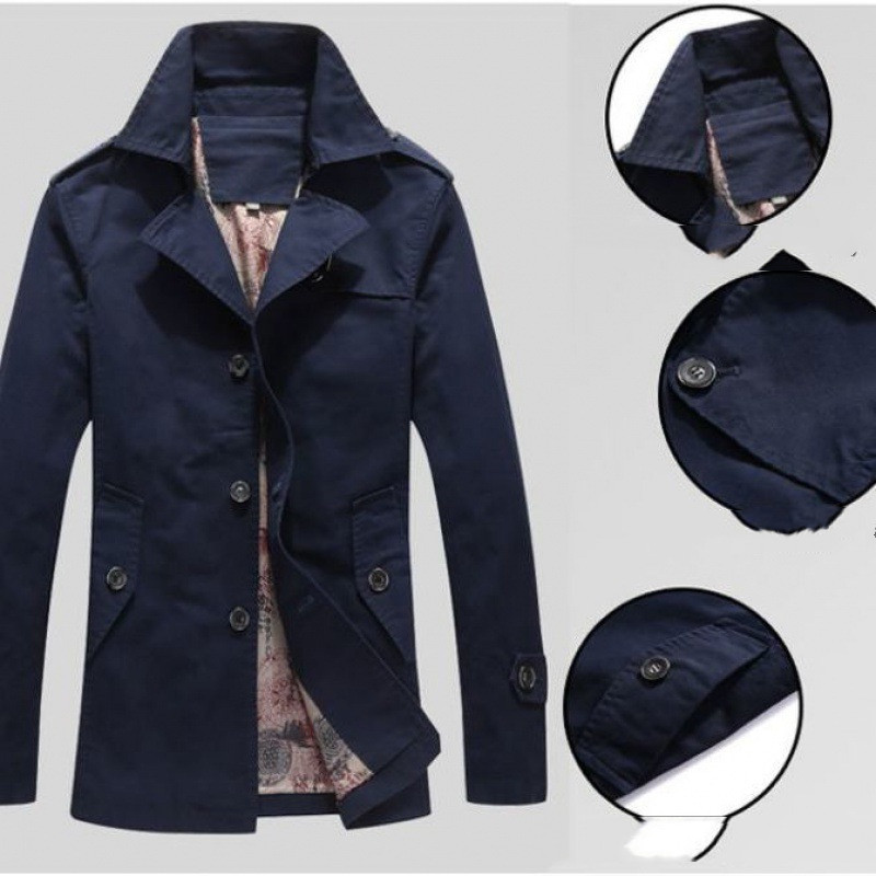 Windbreaker Men's Jacket Thin Style Plus Velvet Optional