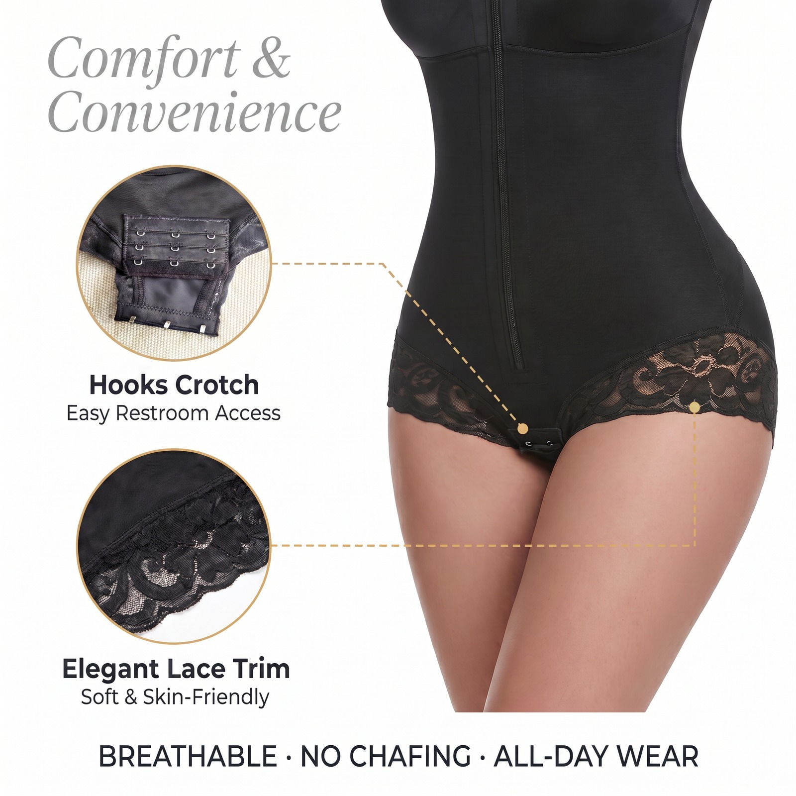 Fajas Colombianas Moldeadoras Shapewear Tummy Control For Women Body Shaper Girdles Compression GarmentKey Features — foto 2