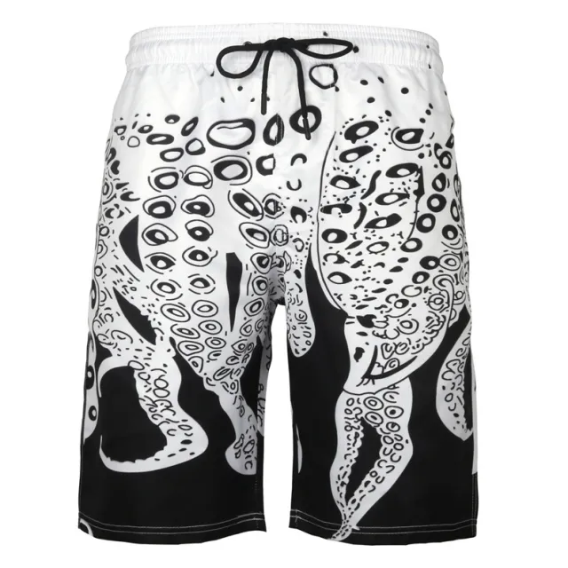 Men's Beach Pants Casual Shorts Octopus Plus Size Sweatpants 10Style Xl - Shop at LoveMi