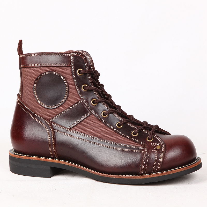 Title 2, Chaussures montantes en cuir rétro pour homme, ...