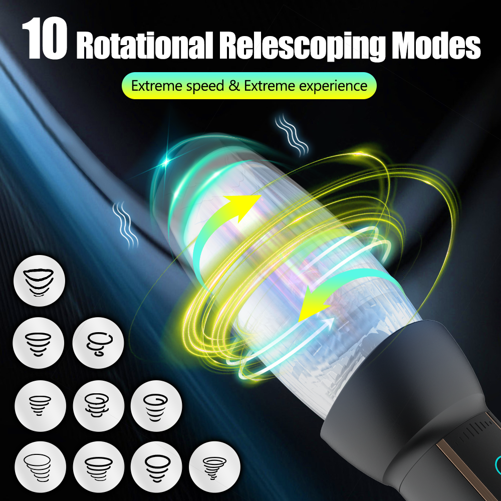 Electric Automatic Enlargement For Men Erection With With 10 Vibration, 8 Thrus