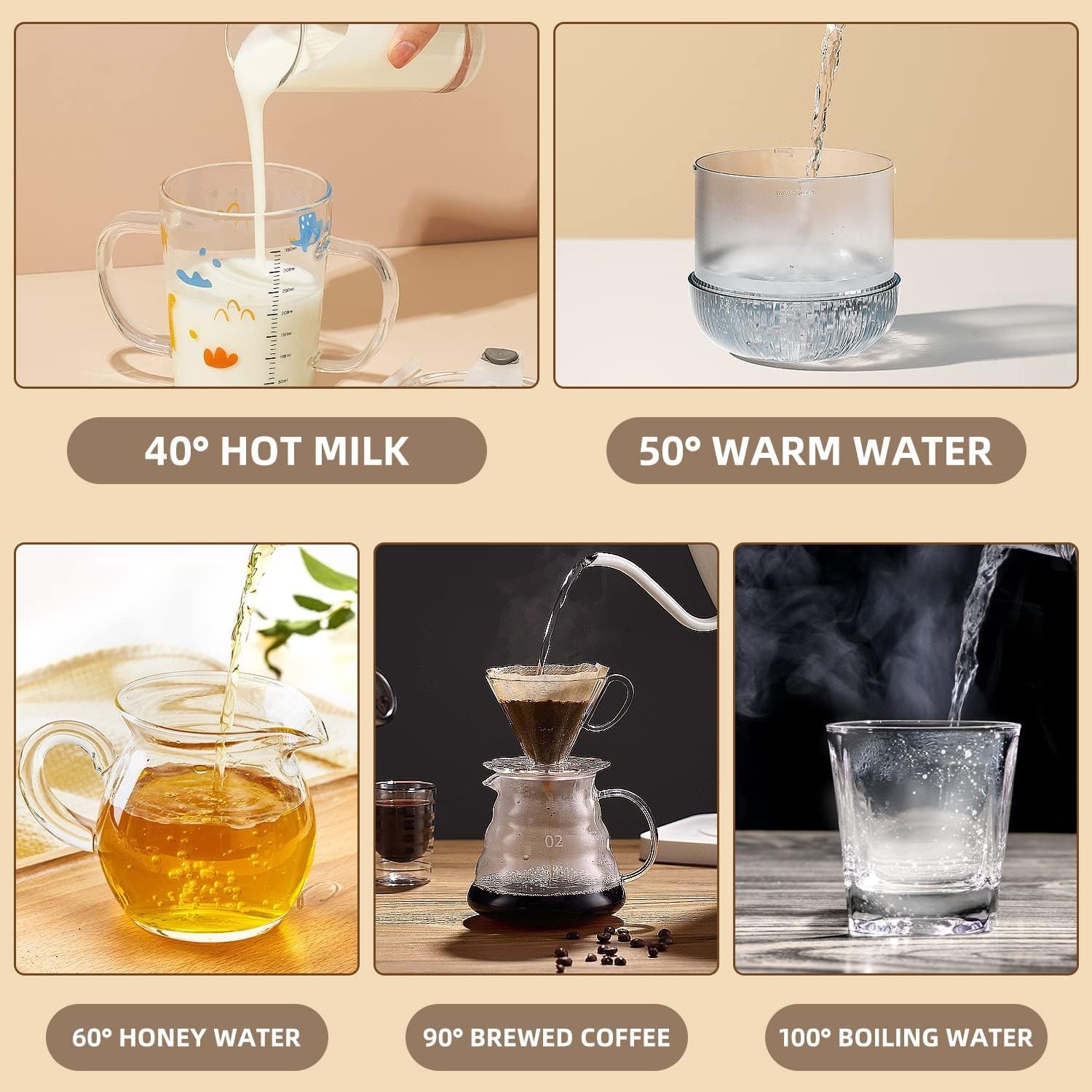 2L Electric Kettle Fast Boil Quiet Glass 360 Blue LED Boil-Dry Protection — image 10