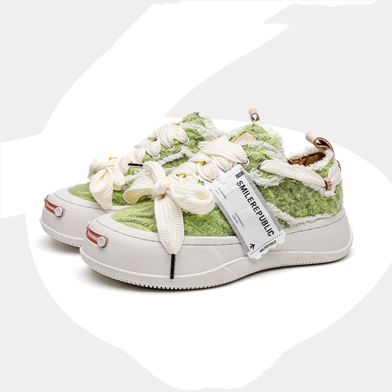 Title 2, Green Jack Purcell Canvas Platform Beggar Shoes