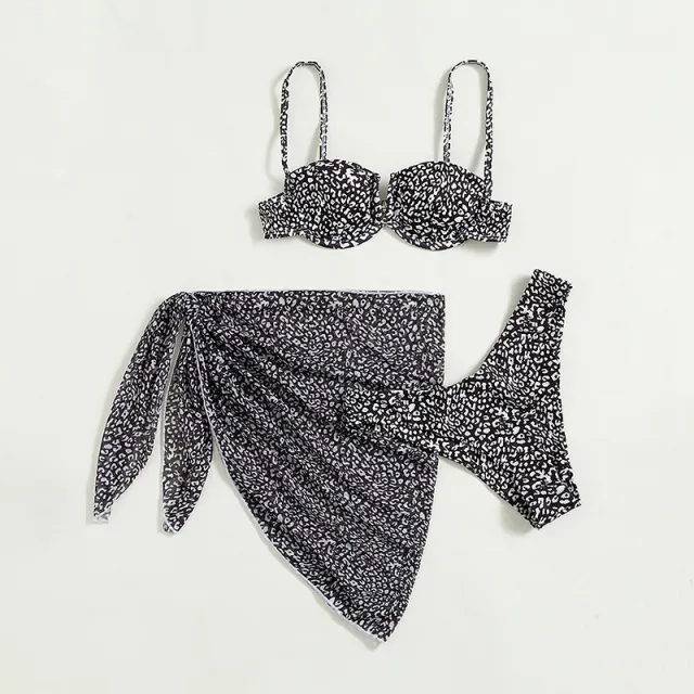 Three piece Floral Bikini Beach Dress Floral - Shop at LoveMi