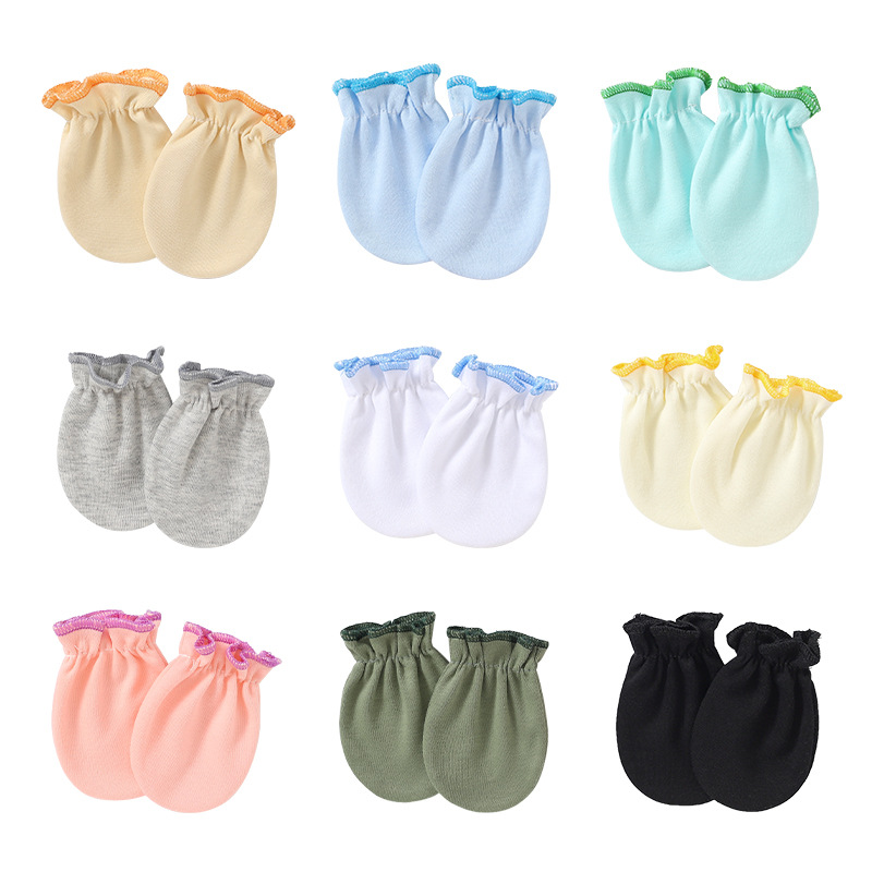 Title 4, Baby Gloves With Solid Color Edge