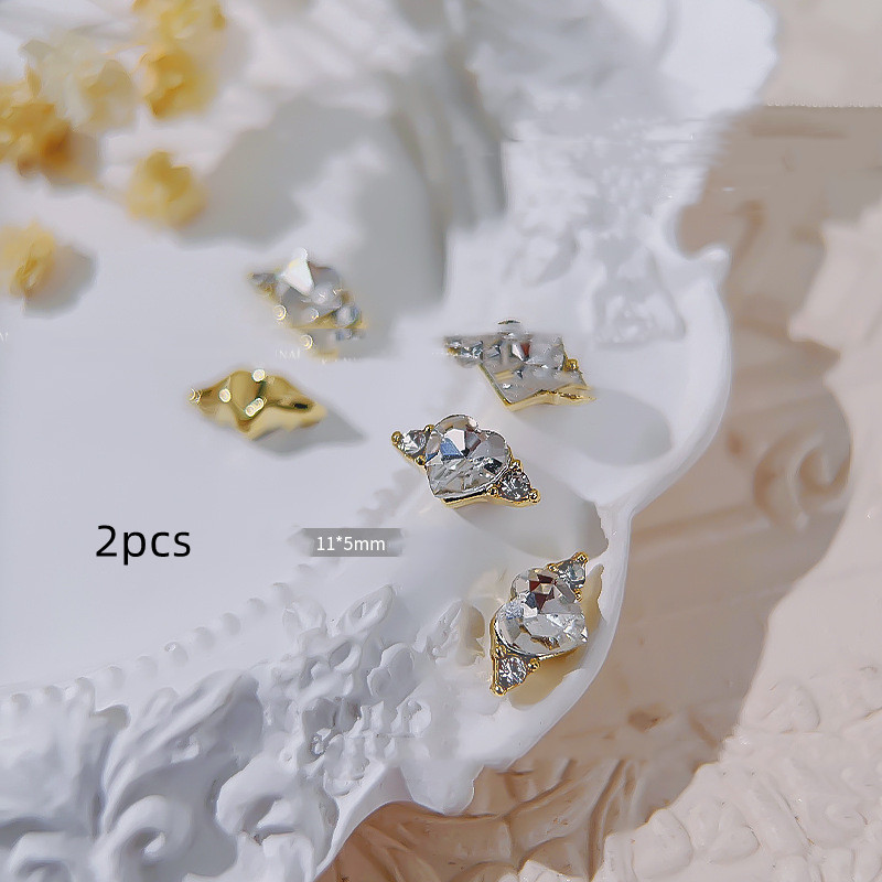 Love Ring Faceted Crystal Diamond Nail Ornament 1 Style - Shop at LoveMi