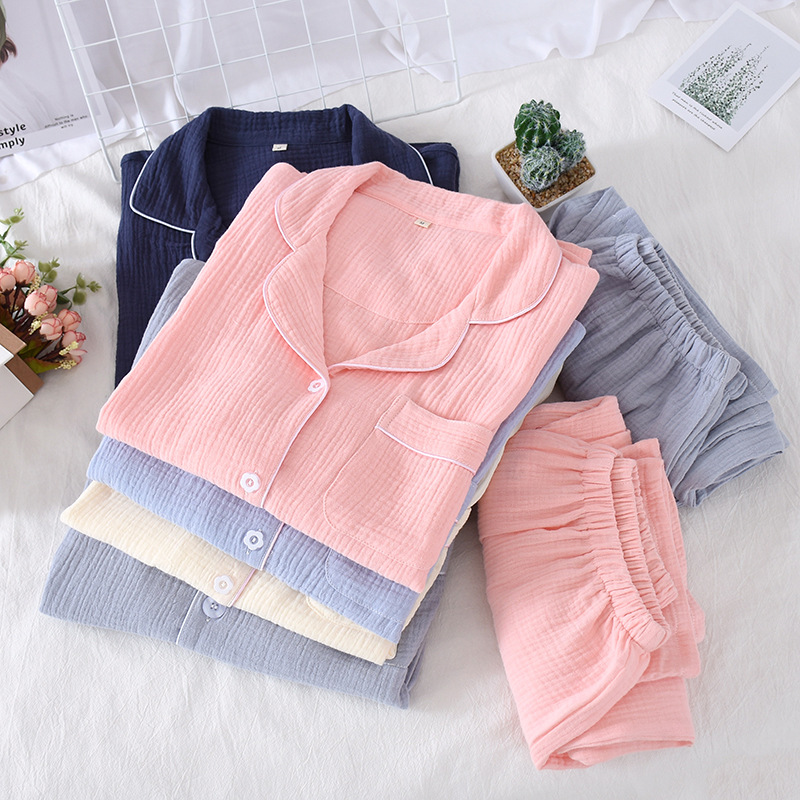 Title 5, Solid color crepe loose pajamas