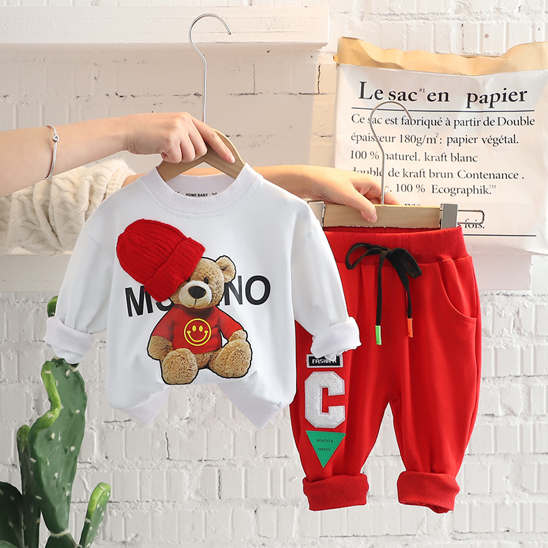 Baby Spring And Autumn Shirt Two-piece Set