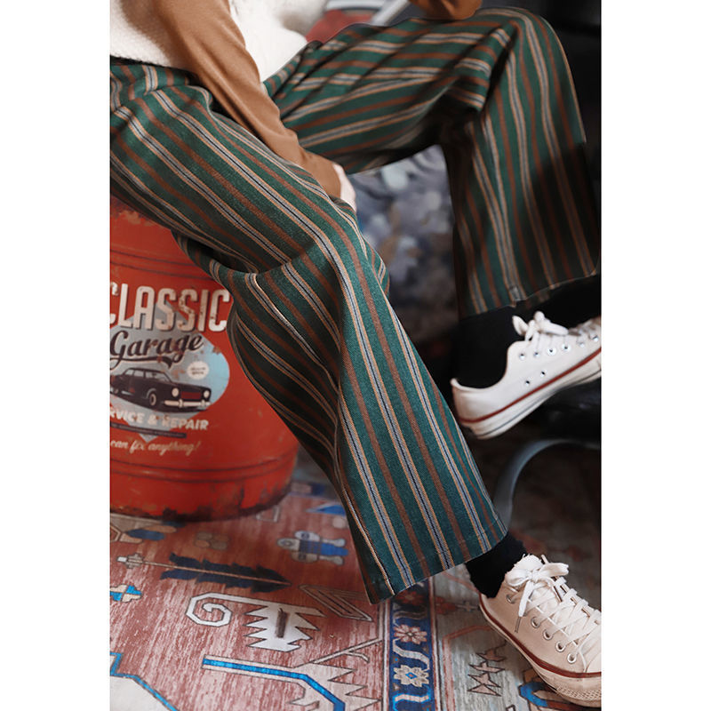 Title 8, Fried Street Vintage Stripe Wide Leg Trousers F...