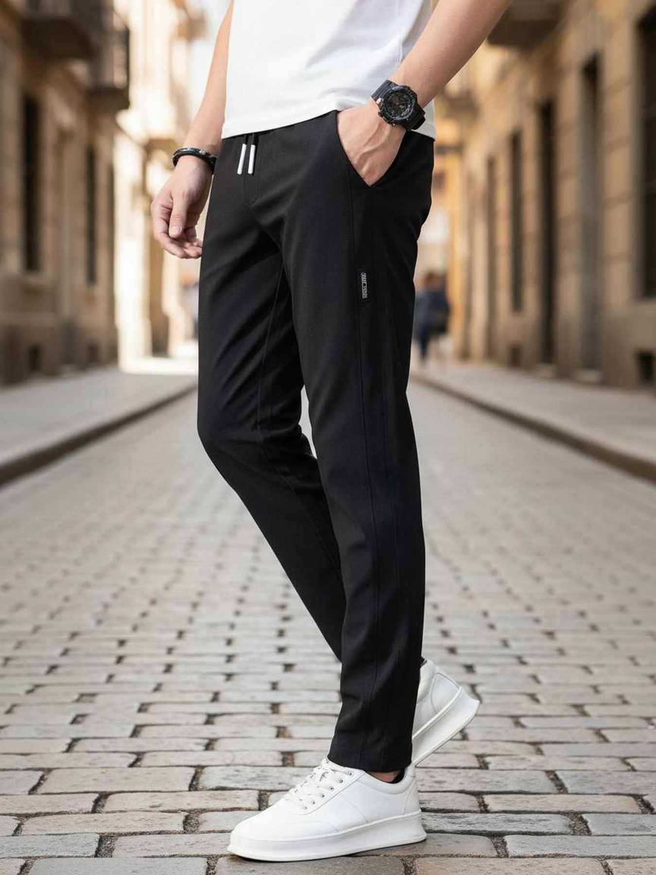 Casual Pants Trendy And Fashionable Casual Pants Men's Pants Men's Pants Long Pants Straight Pants Corduroy Casual Pants Tight-fitting Casual Pants Anti-wrinkle Casual Pants 9-inch Pants Men