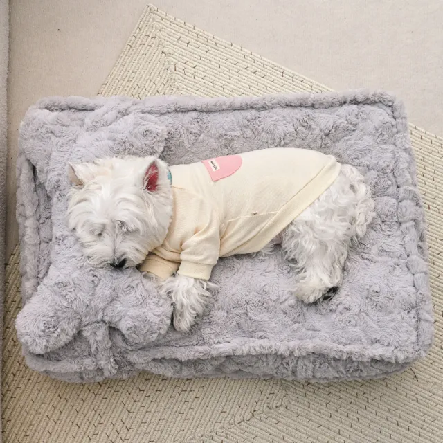 Little Rabbit Velvet Cloud Nest Deep Sleeping Dog Modern Star Grey - Shop at LoveMi