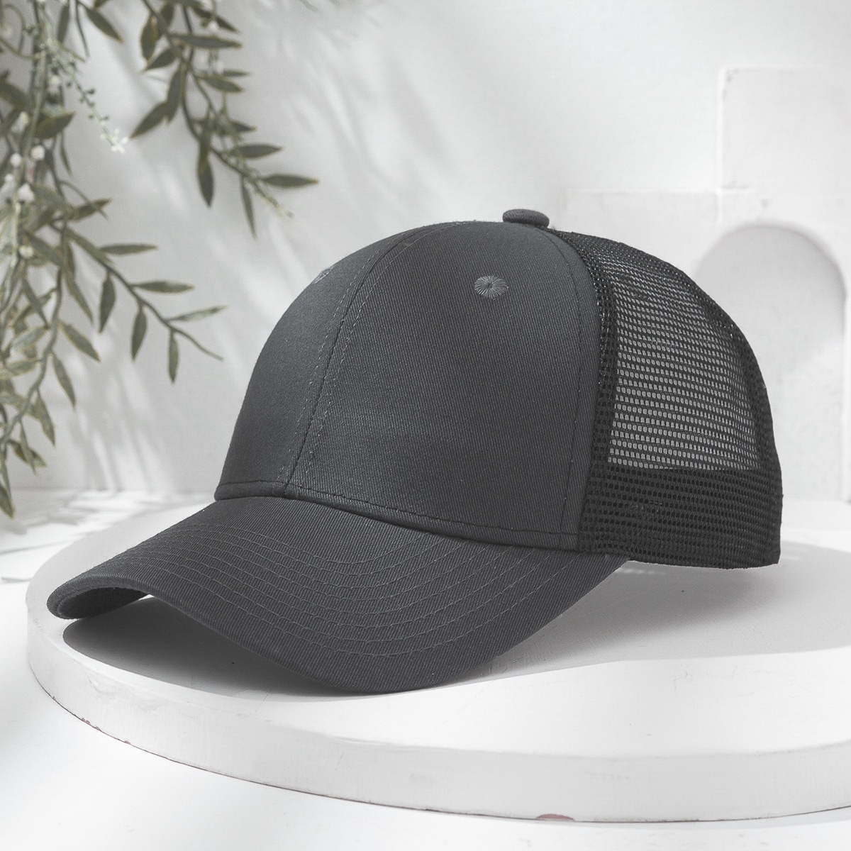 Multi-color Mesh Fabric Breathable Lightweight Sun-protective Adjustable Simple And Fashionable Baseball Cap Suitable For Sports, Travel And Outings