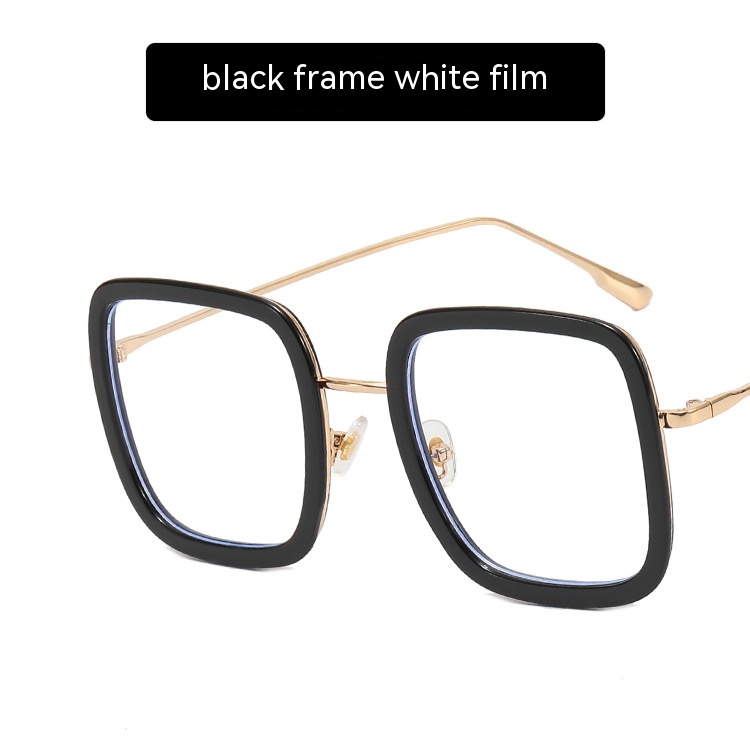 Black Frame Transparent Lens