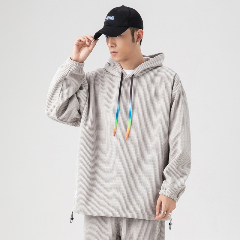 Corduroy Solid Color Pullover Jacket For Middle School Students