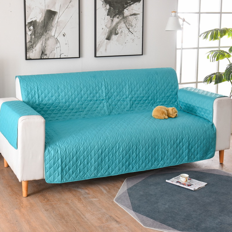 Lattice sofa cover mint green