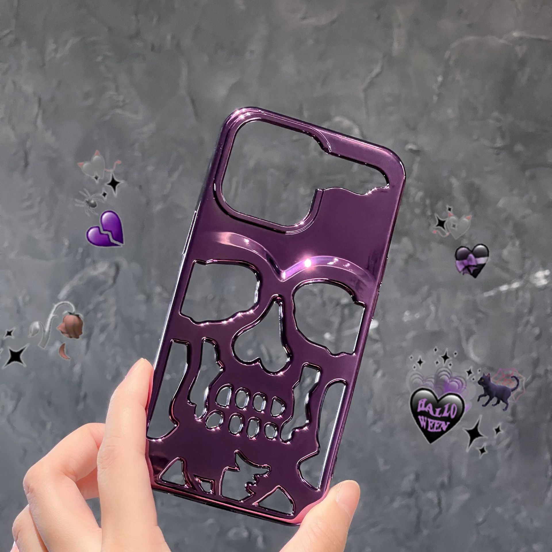 Purple electroplating